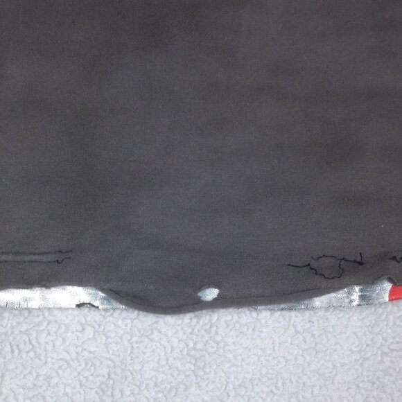 Dragonfly Jesus Graphic Long-Sleeve Tee Distressed Edges XL Cotton Mens Y2K - Picture 16 of 16